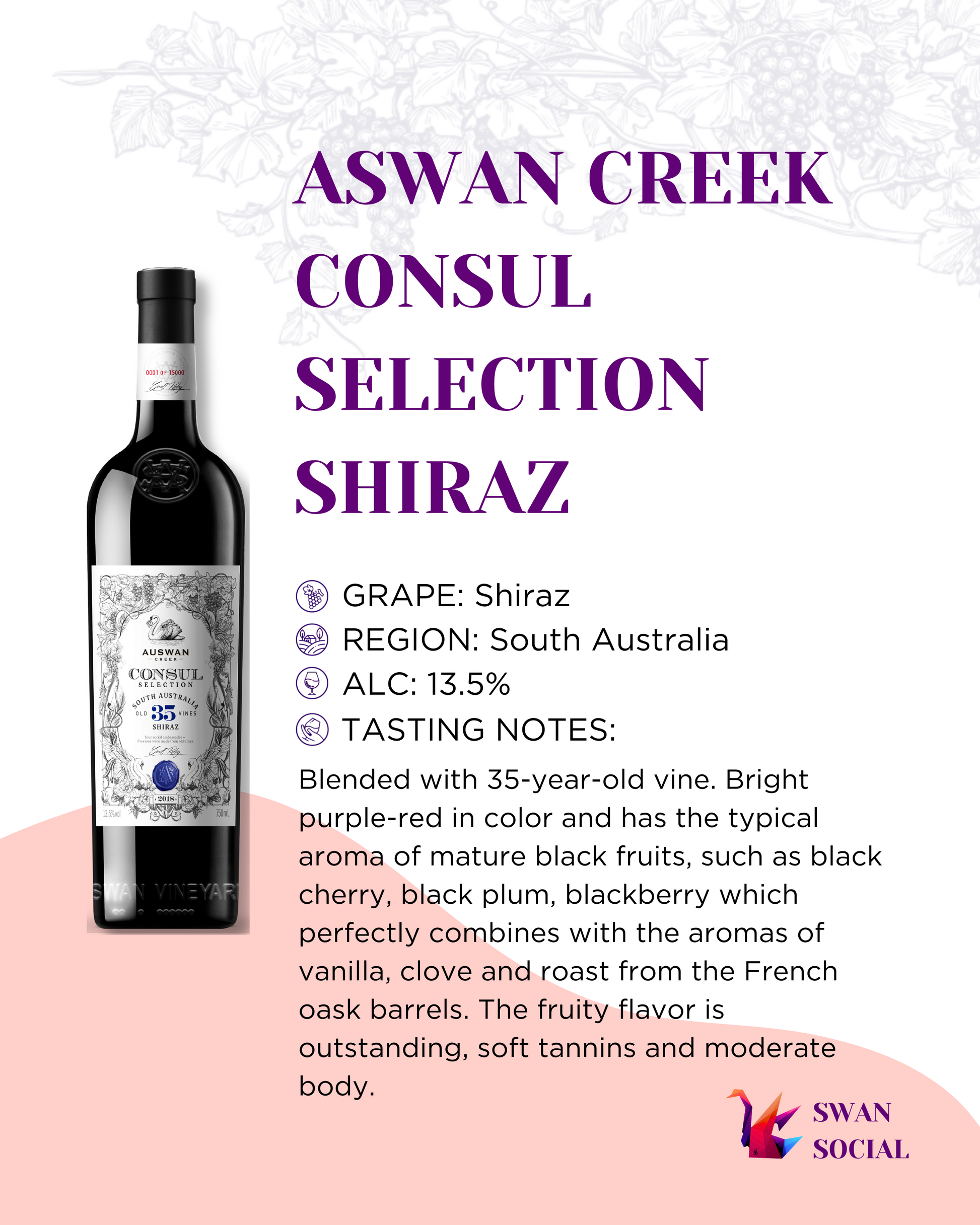 AUSWAN Creek Consul Selection 35 Shiraz
