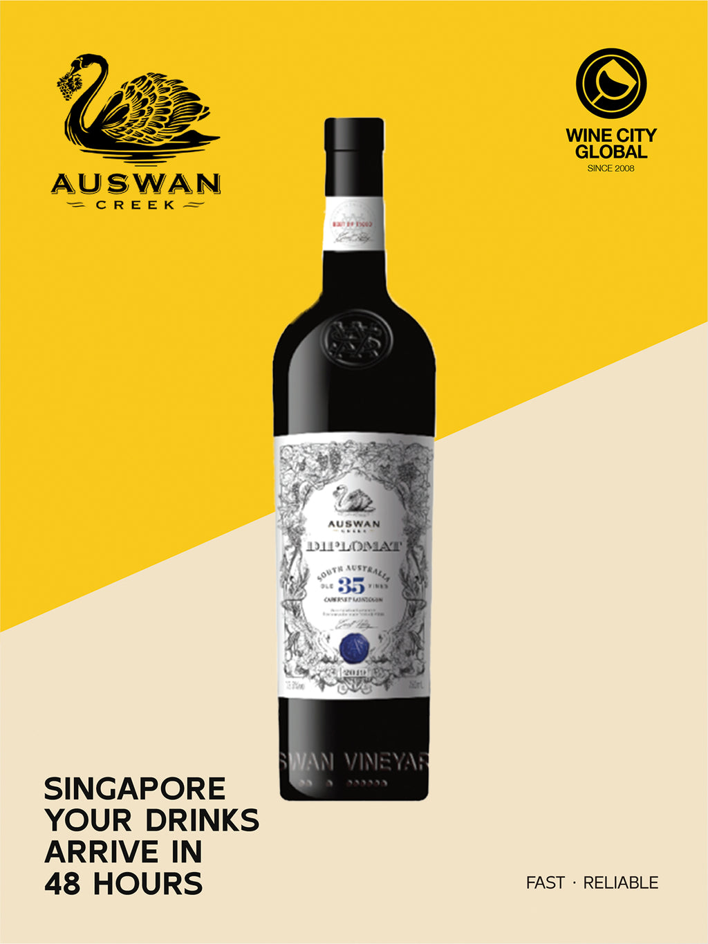 AUSWAN Creek Consul Selection 35 Shiraz